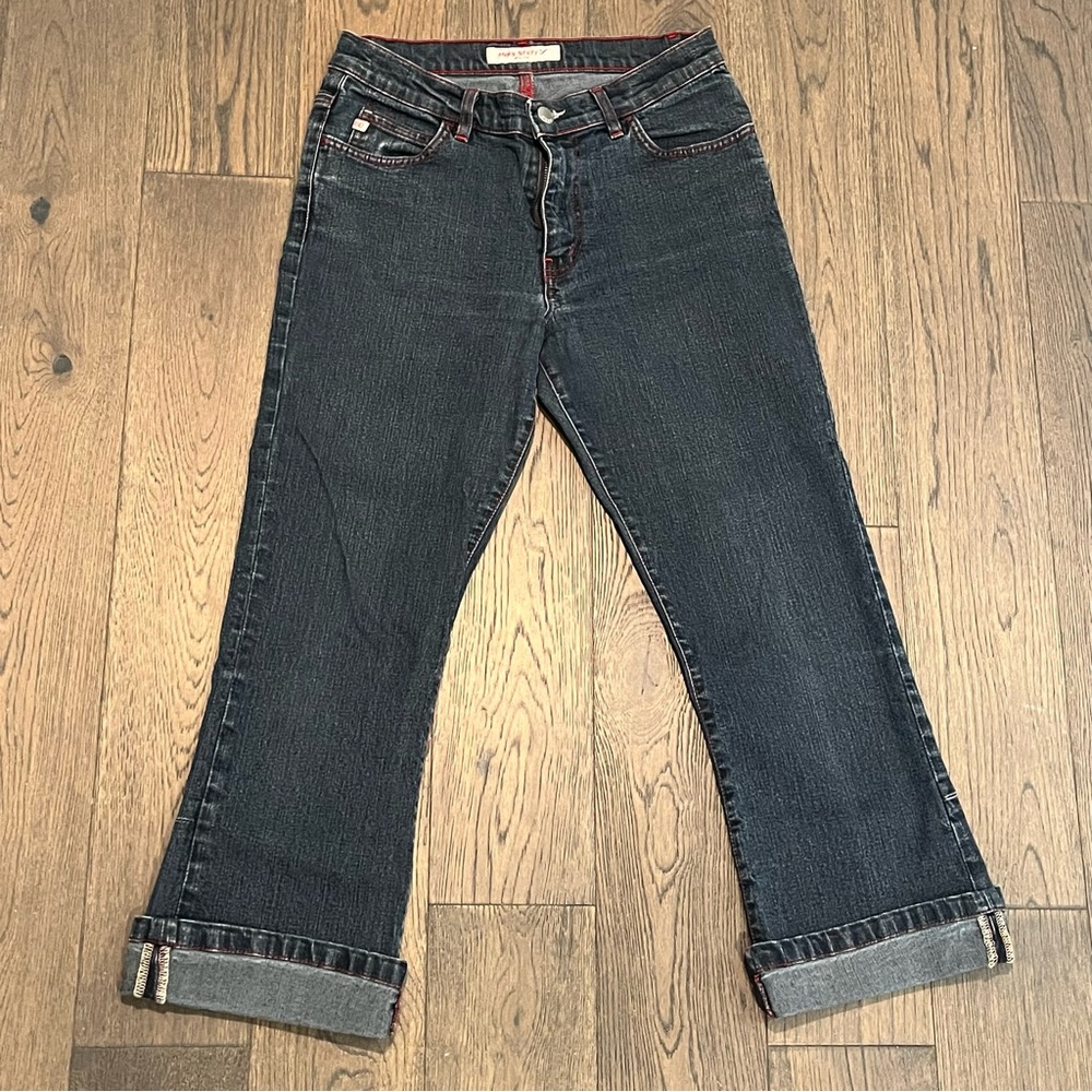 Vintage Rare Miss Sixty Jeans Split Cuff Crop Retro Rockabilly Pinup